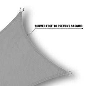 Sunny Guard custom-size shade sail for tailored backyard coverage.