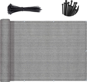 Sunny Guard screen showing reinforced aluminum grommets and durable edge