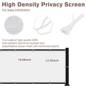 Sunny Guard reinforced edges with grommets maximize durability outdoors