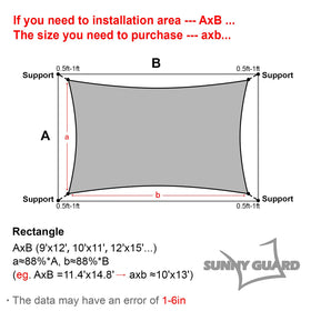 Sunny Guard sun shade setup in backyard showing easy installation with included rope.