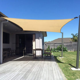 SUNNY GUARD sun shade sail 10x16 rectangle blocking UV for backyard comfort