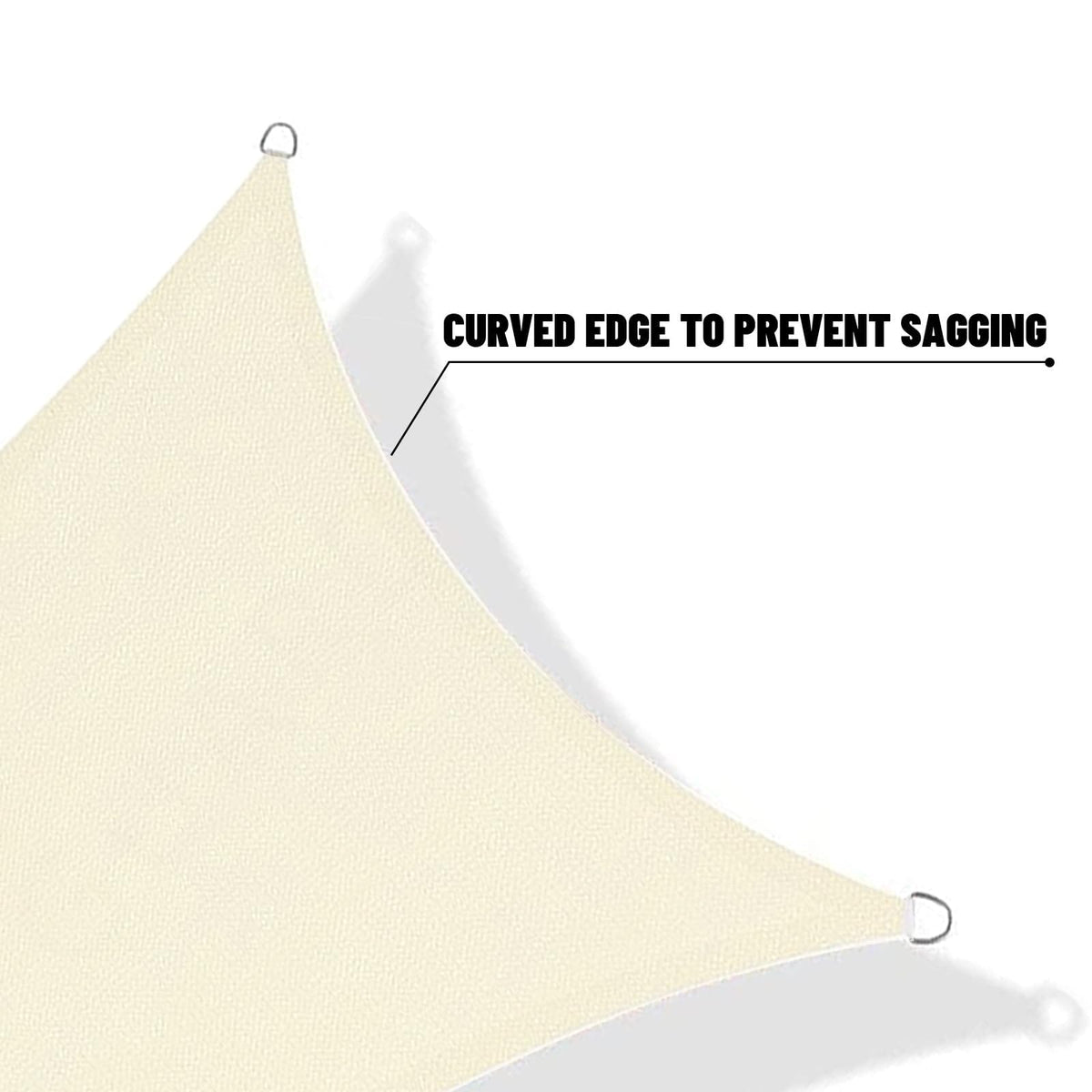 Versatile Sunny Guard shade sail for backyard, deck and garden