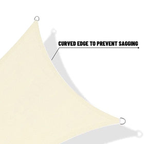 Versatile Sunny Guard shade sail for backyard, deck and garden