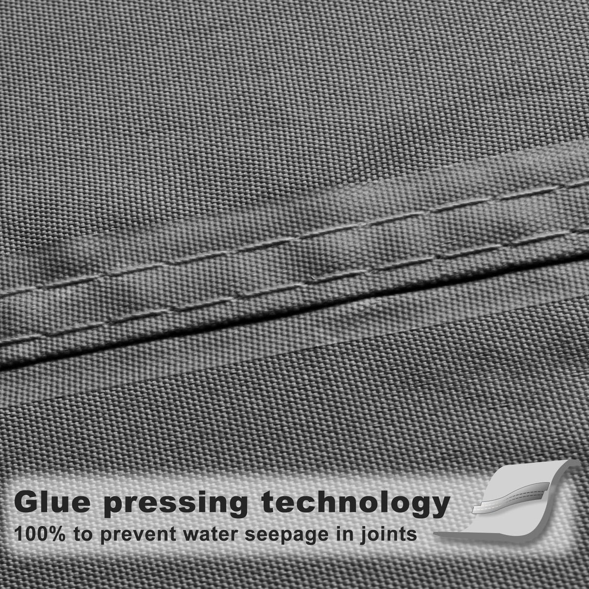 Sunny Guard tear-resistant fabric endures wind and tension.