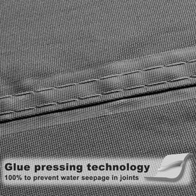 Sunny Guard tear-resistant fabric endures wind and tension.