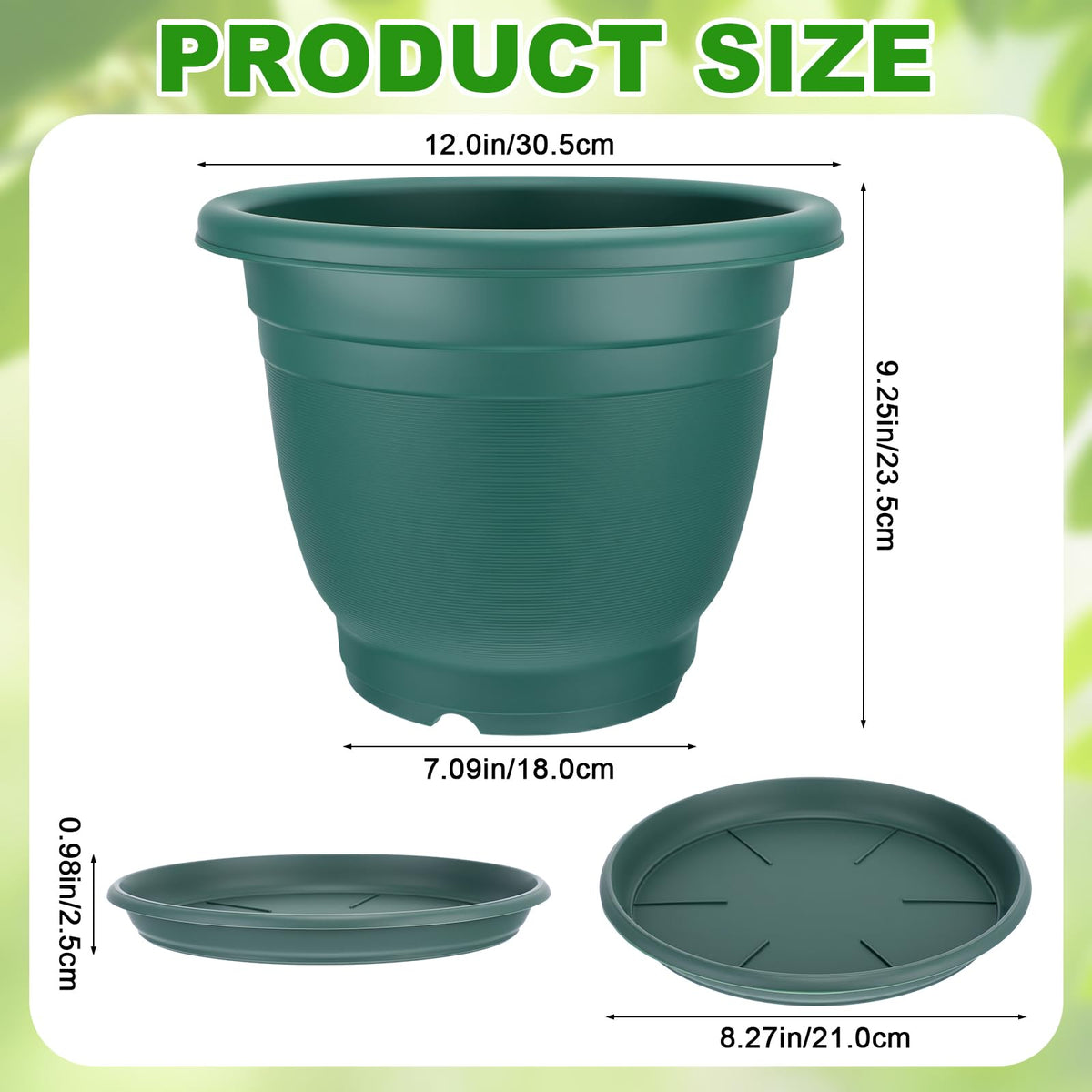 Sunnychicc resin seedling pot with drainage holes for healthy growth.