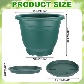Sunnychicc resin seedling pot with drainage holes for healthy growth.