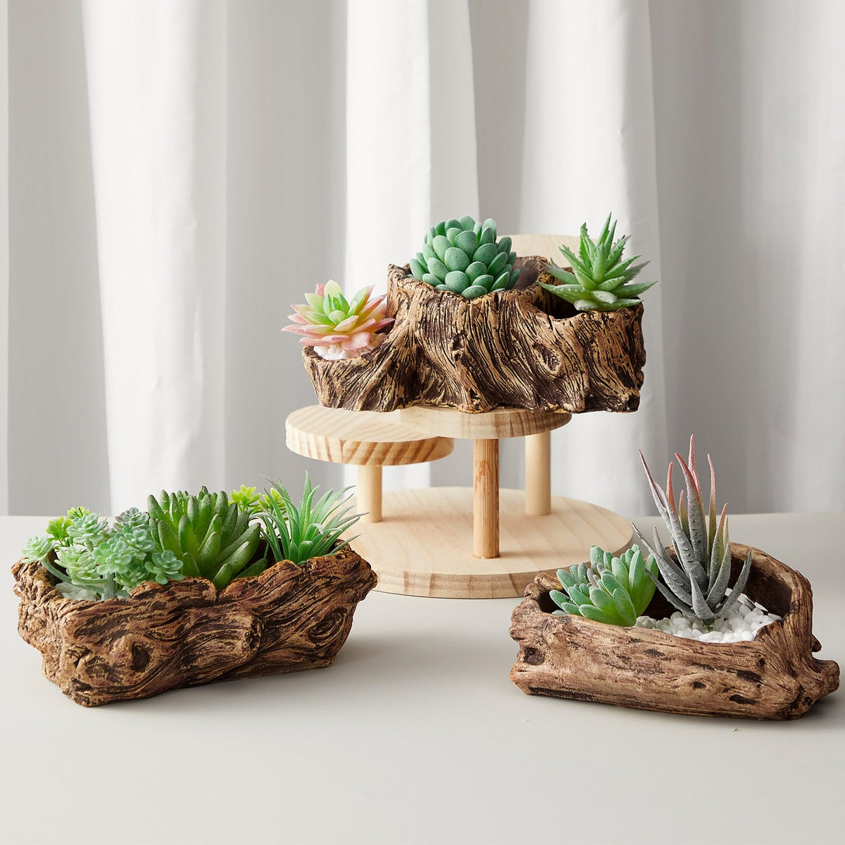 Sunnychicc DIY-friendly planter invites creative arrangements and personalized decor.