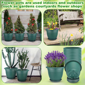 Green Sunnychicc planters enhance porch, balcony, and living spaces.