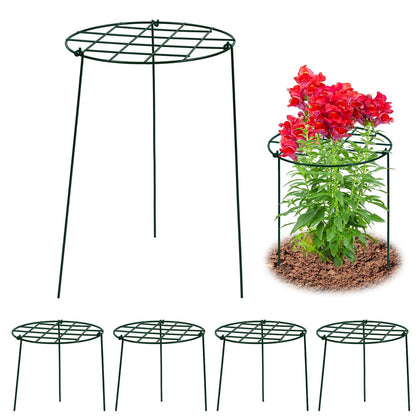 Sunnychicc round peony cage with grid top provides sturdy vertical support for flowering stems