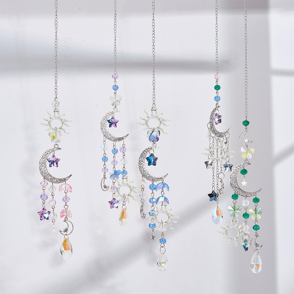 Sunnyclue twisted chains for sturdy sun catcher hanging