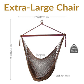 Sunnydaze hammock chair creates a calm reading nook in any room.