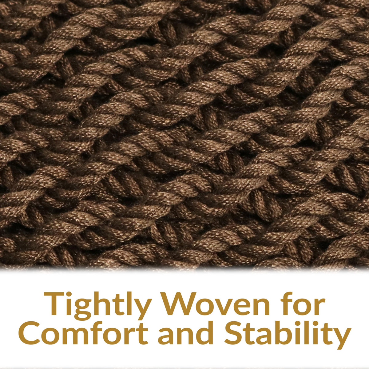 Soft polyester rope of Sunnydaze hammock chair provides durable daily comfort.