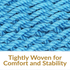 Soft polyester rope on the Sunnydaze hammock chair provides lasting comfort.