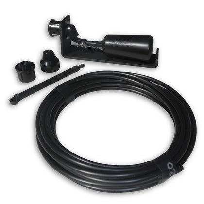 Sunnydaze Water Auto Fill System installed on an outdoor fountain keeps water levels steady