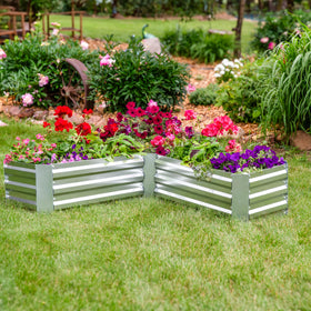 Sunnydaze easy-assembly raised bed suitable for balconies and backyards
