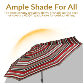 Sunnydaze vented canopy promotes airflow and cooler feel outdoors.