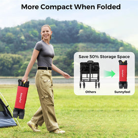 SUNNYFEEL expandable side pouches provide quick access to essentials.