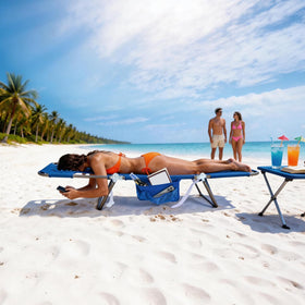 SunnyFeel Lay Flat Chair 2-Pack versatile for poolside, camping, or backyard relaxation