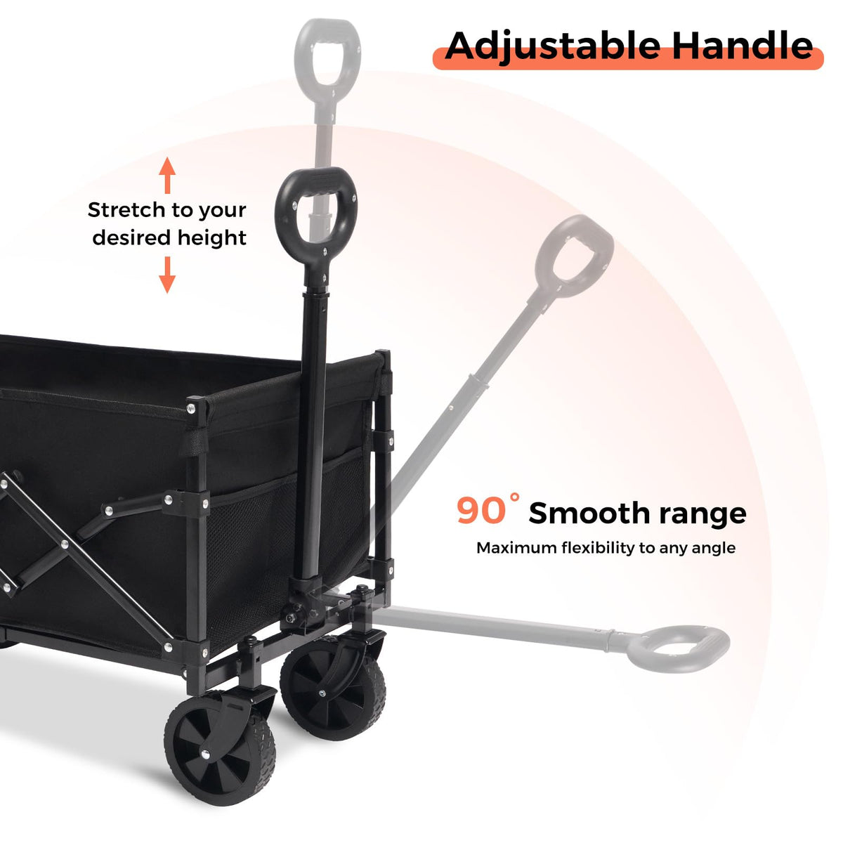 SunnyFeel lightweight wagon at 12.3 lbs for effortless everyday transport.