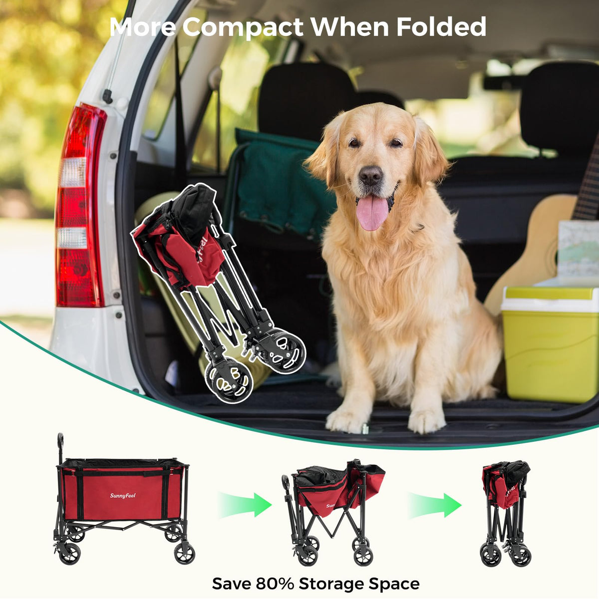 SUNNYFEEL removable side walls zippered for an open flatbed.