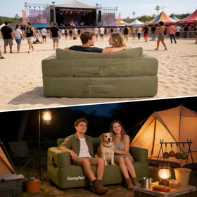 SUNNYFEEL stable design prevents sagging for reliable daily lounging