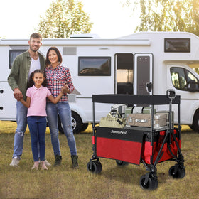 SUNNYFEEL sturdy steel frame and 600D fabric withstand daily outdoor wear.