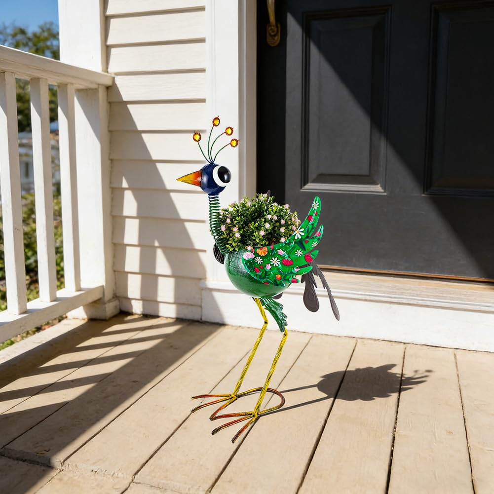 SUNNYGARDEN outdoor planter doubles as durable yard decor with eye-catching silhouette.