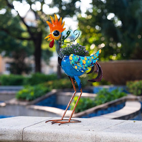 SunnyGarden rooster decor exterior garden pathway display enhances outdoor styling and focal points