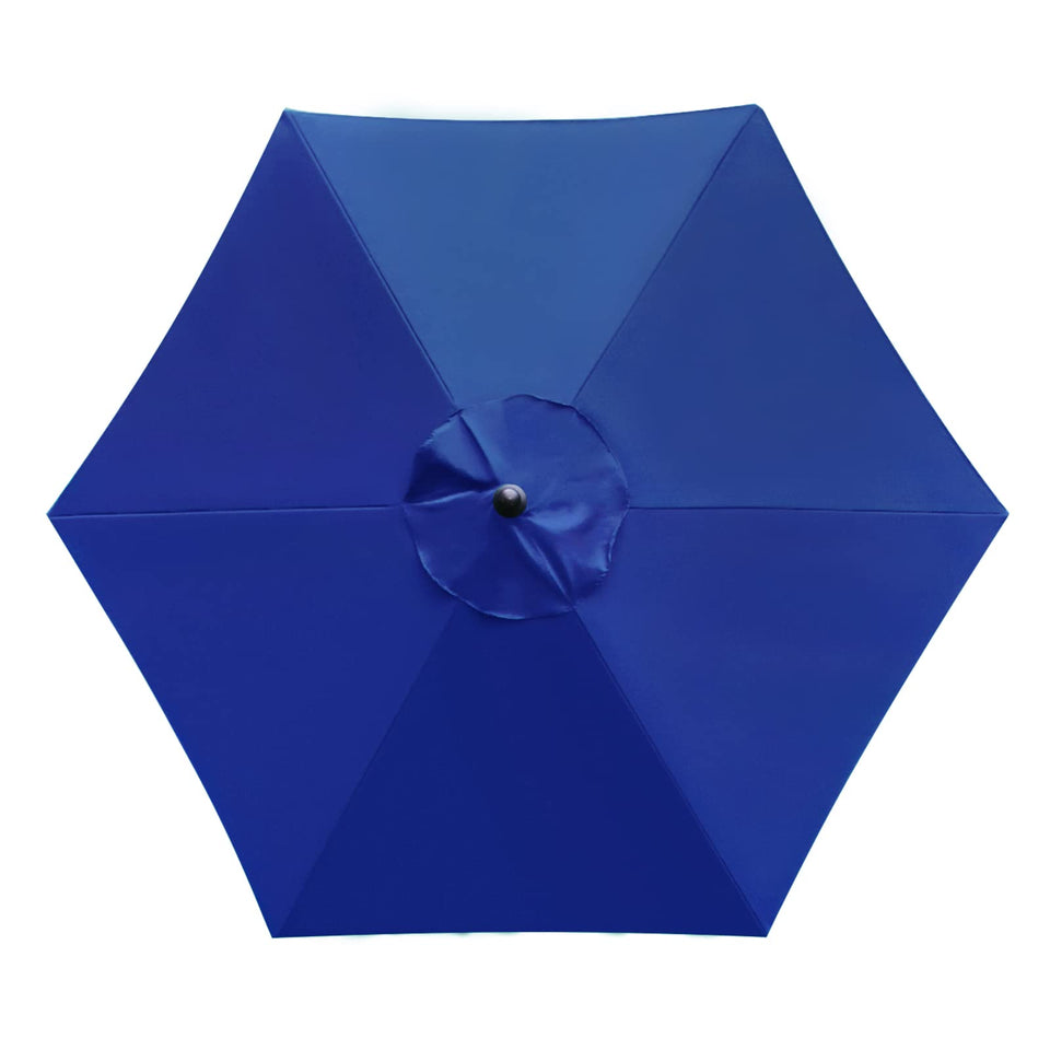 Sunnyglade 7.5ft canopy with 6 ribs in navy blue for universal umbrella fit.