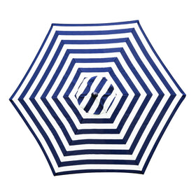 Sunnyglade 7.5ft blue-white canopy top fits 6-rib umbrellas for patio shade