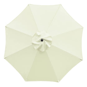 Sunnyglade 9ft beige canopy on market umbrella for replacement shade.