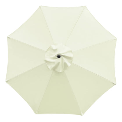 Sunnyglade 9ft beige canopy on market umbrella for replacement shade.