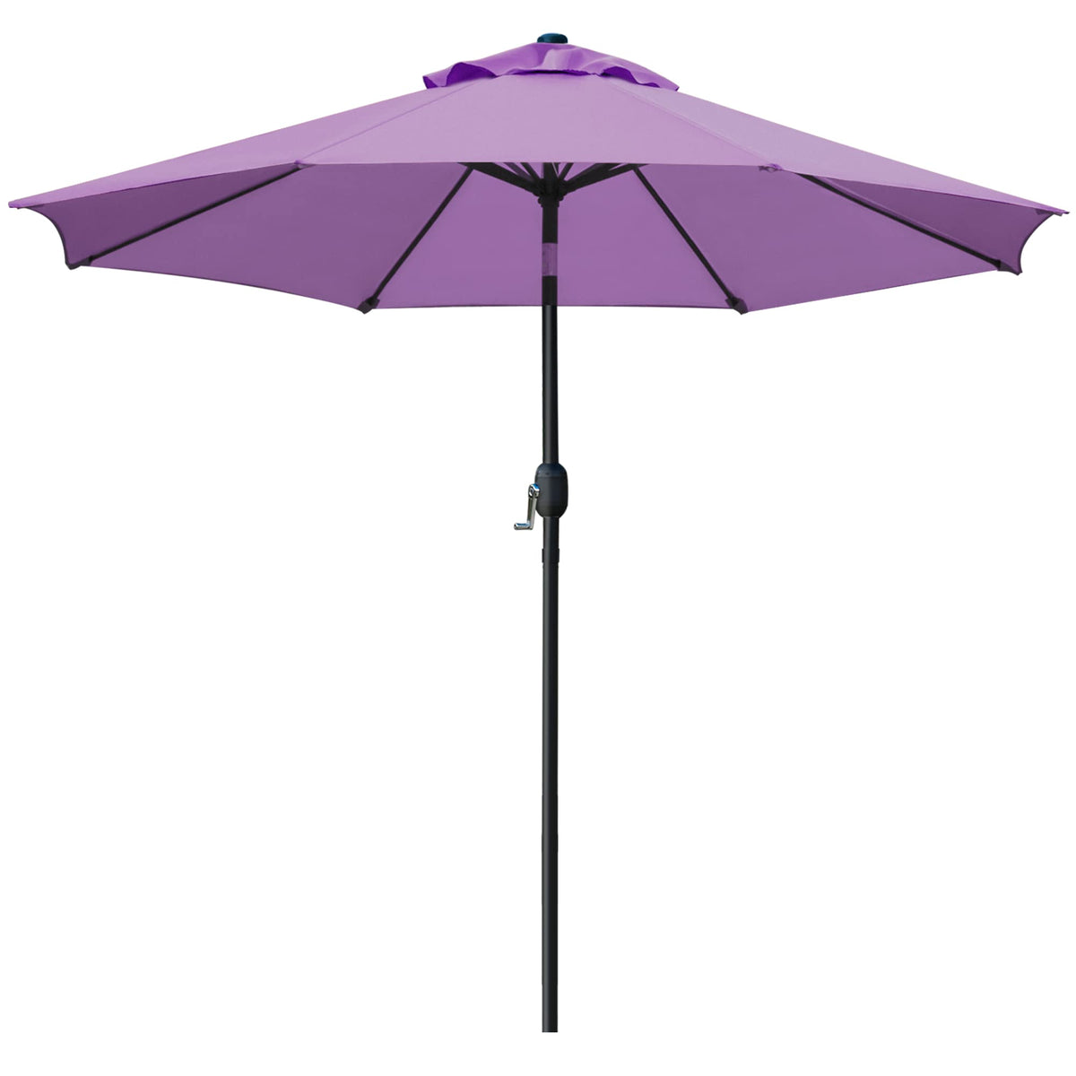 Sunnyglade 9ft patio umbrella open over outdoor table for wide shade