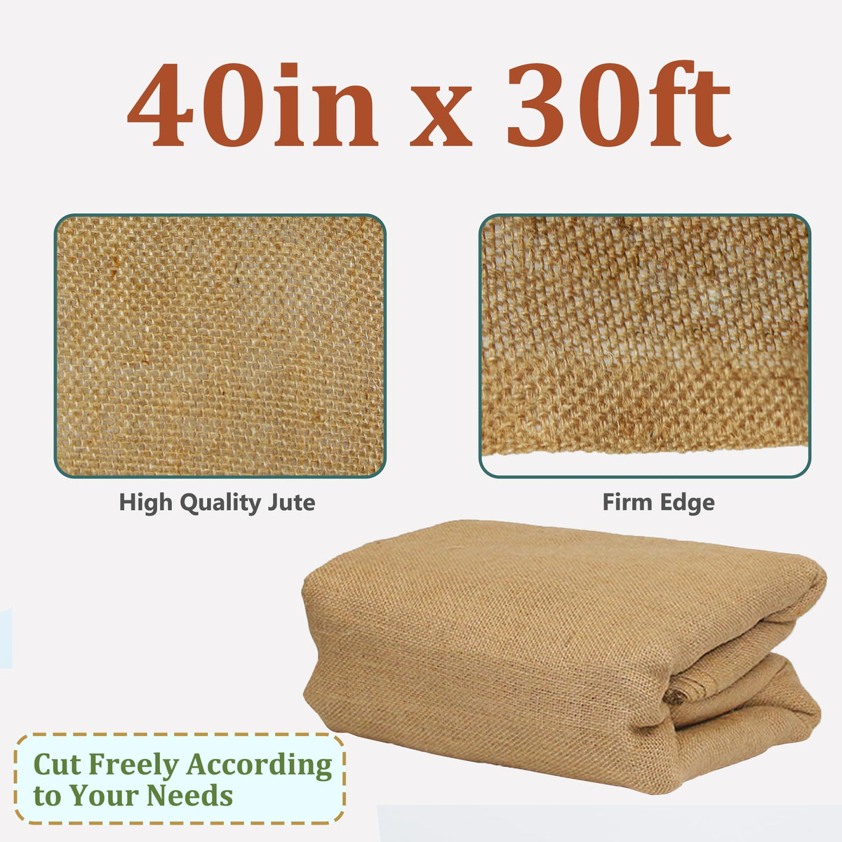 Sunnyglade burlap plant cover protects outdoor plants from cold with breathability.