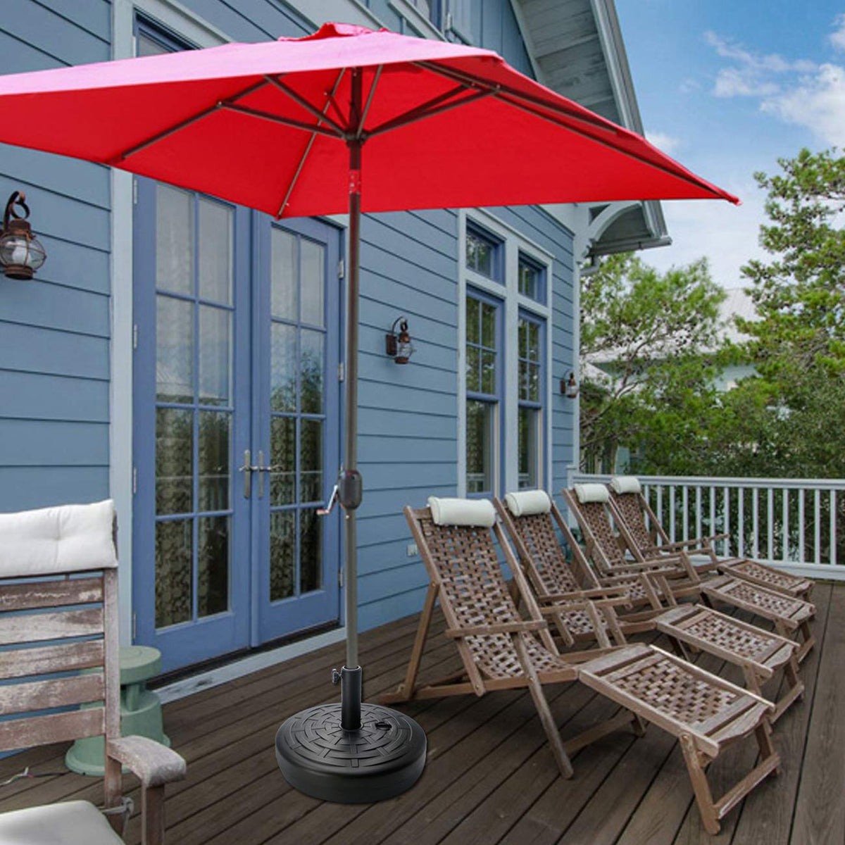 Sunnyglade central base ideal for patios, villas, hotels, and outdoor spaces.