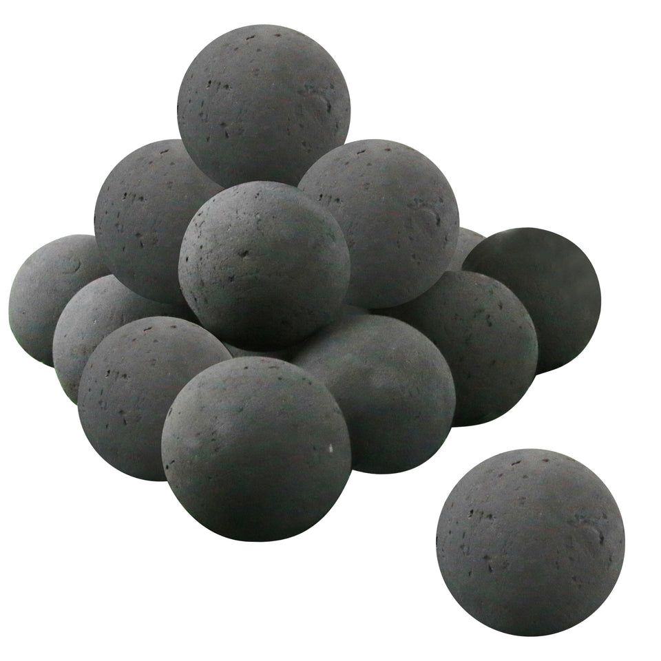 Sunnyglade ceramic fire balls 3in pack add a stylish, smoke-free accent to your fire pit