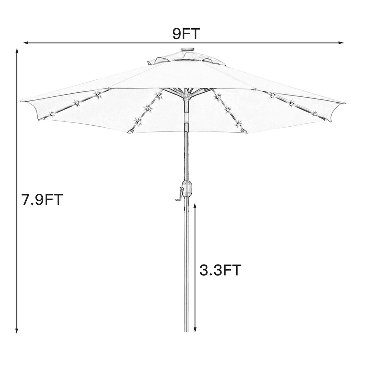 Sunnyglade push-button tilt and crank simplify shade adjustment for all ages.