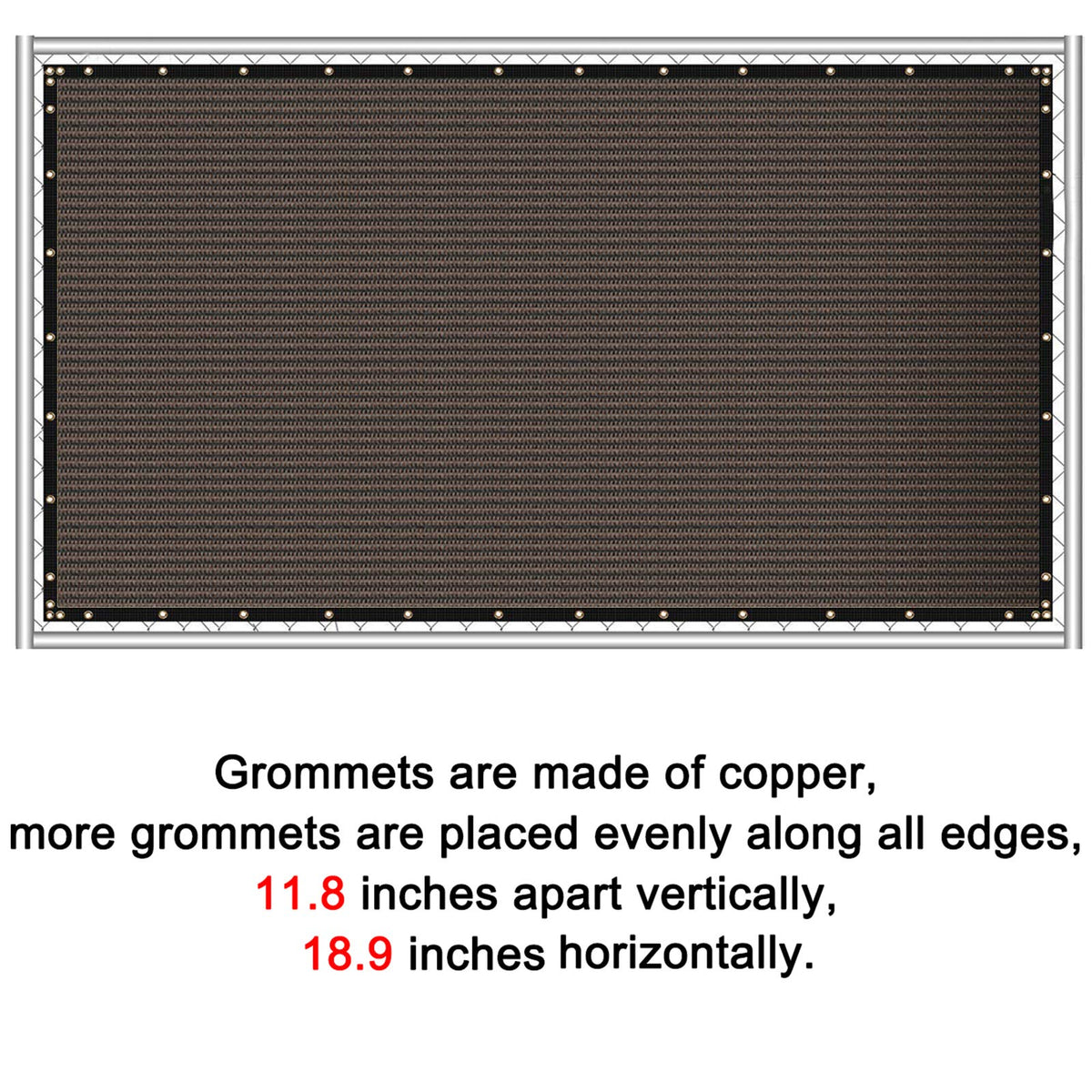 Sunnyglade easy-install fence screen with 80 straps for quick setup.