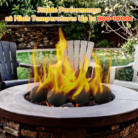 Sunnyglade fire-pit decor ceramic spheres provide a decorative, heat-safe outdoor display