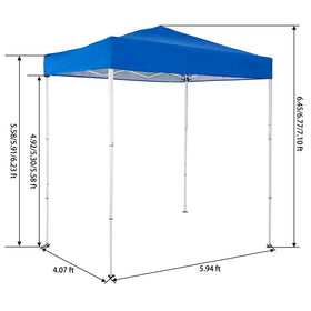 Sunnyglade canopy shaded yard gatherings with lounge chairs