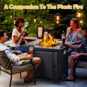 Sunnyglade outdoor ceramic spheres suit fire pits and campfires gracefully