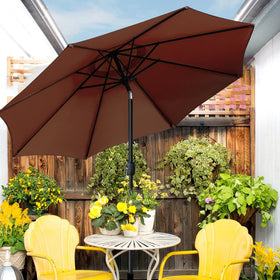 Sunnyglade push-button tilt and easy crank for quick shade adjustments.