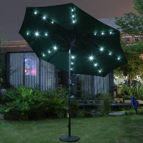 Sunnyglade umbrella with storage strap for secure protection.