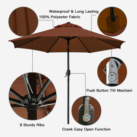 Sunnyglade aluminum pole close-up highlights rust-free durability.