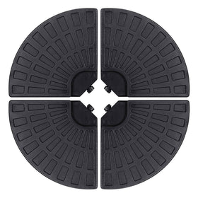 Sunnyglade umbrella base 18-9 inch fan-shape assembly provides stable cantilever support.