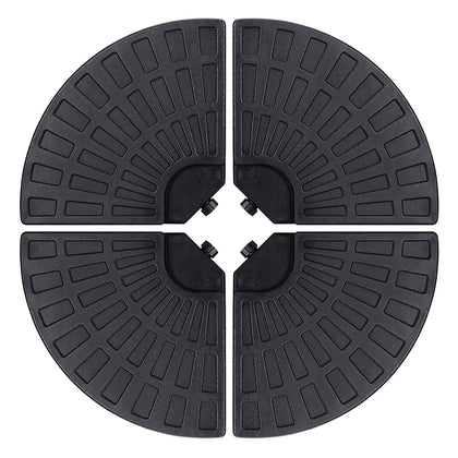 Sunnyglade umbrella base 18-9 inch fan-shape assembly provides stable cantilever support.