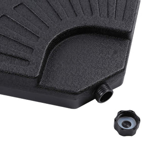 Sunnyglade heavy-duty HDPE base is rust-free for outdoor use.