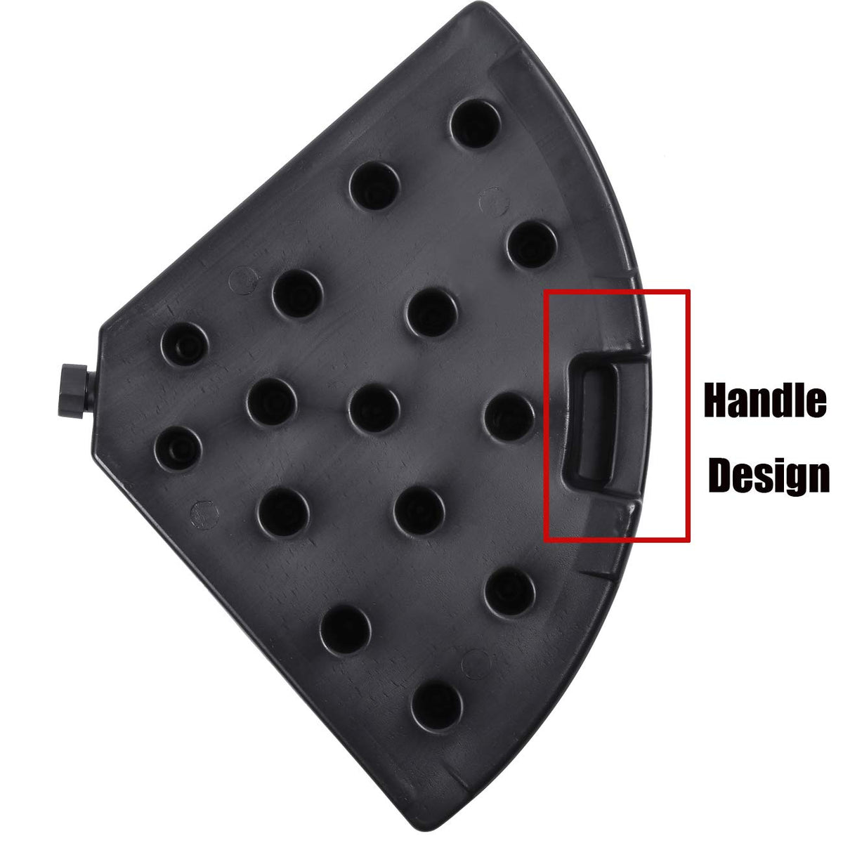 Sunnyglade offset-hanging compatible base supports larger cantilever umbrellas.