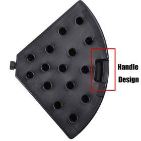Sunnyglade offset-hanging compatible base supports larger cantilever umbrellas.